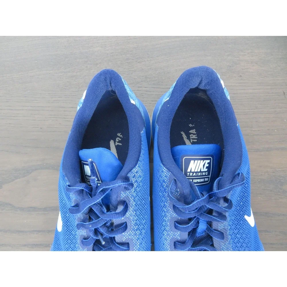 Nike Flex Supreme TR 5 Shoes Womens 10 Blue Training Sneakers Gym 917711-400